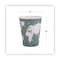 Eco-Products World Art Renewable and Compostable Insulated Hot Cups, 12 oz, Brown/White, PK600 EP-BNHC12-WD - alternate 3